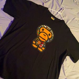 Black short sleeve A BATHING APE shirt